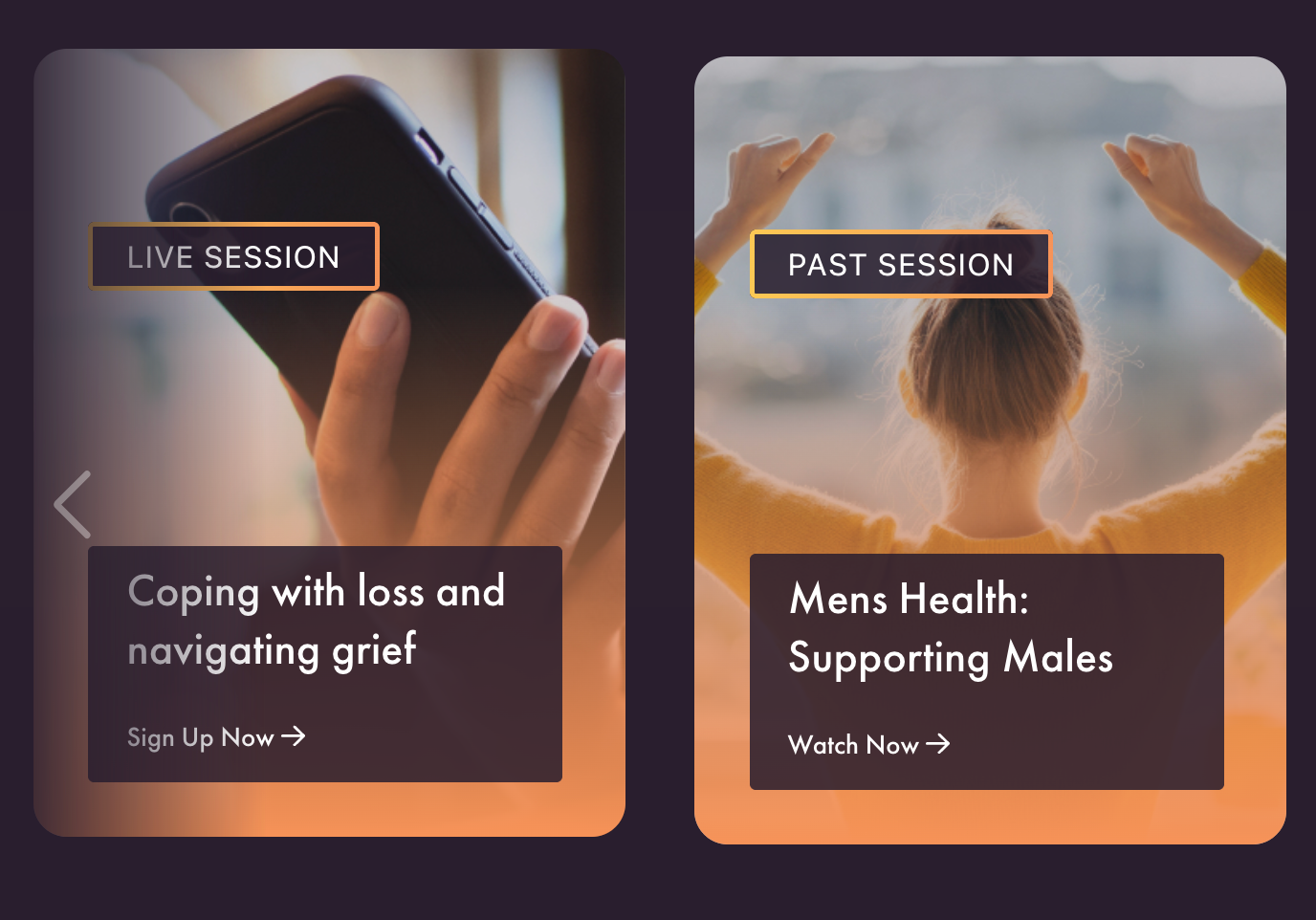 For you - page on the dashboard